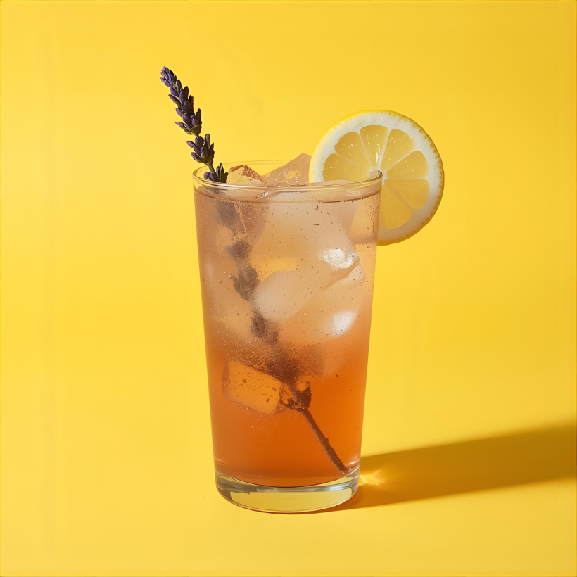 Naugh-Tea Brews Iced Lavender Rose Lemonade