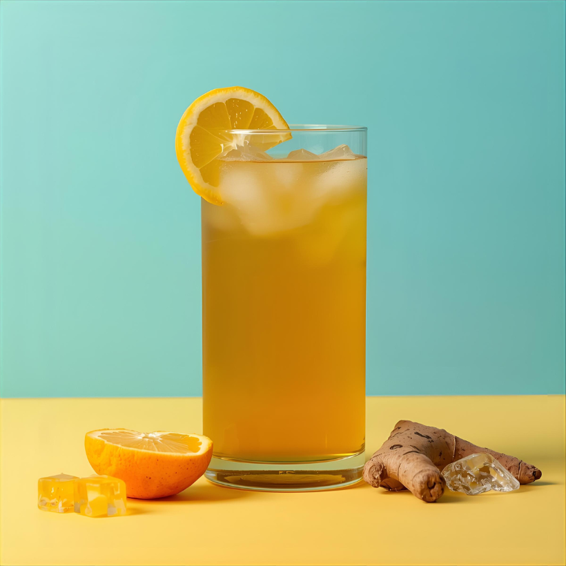 Naugh-Tea Brews Iced Turmeric Ginger Tonic