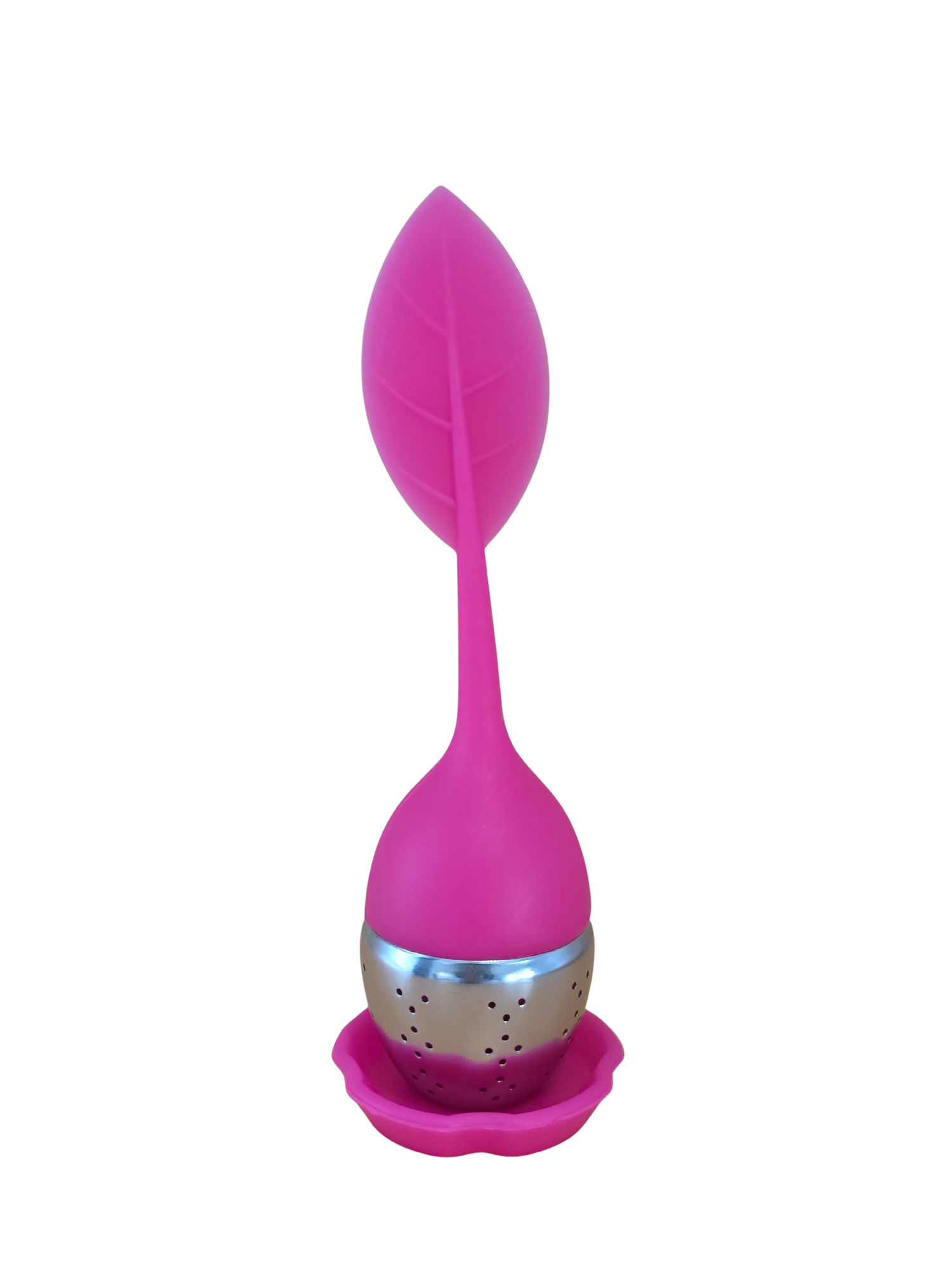 Naugh-Tea Brews Tea Leaf Infuser Fuscia