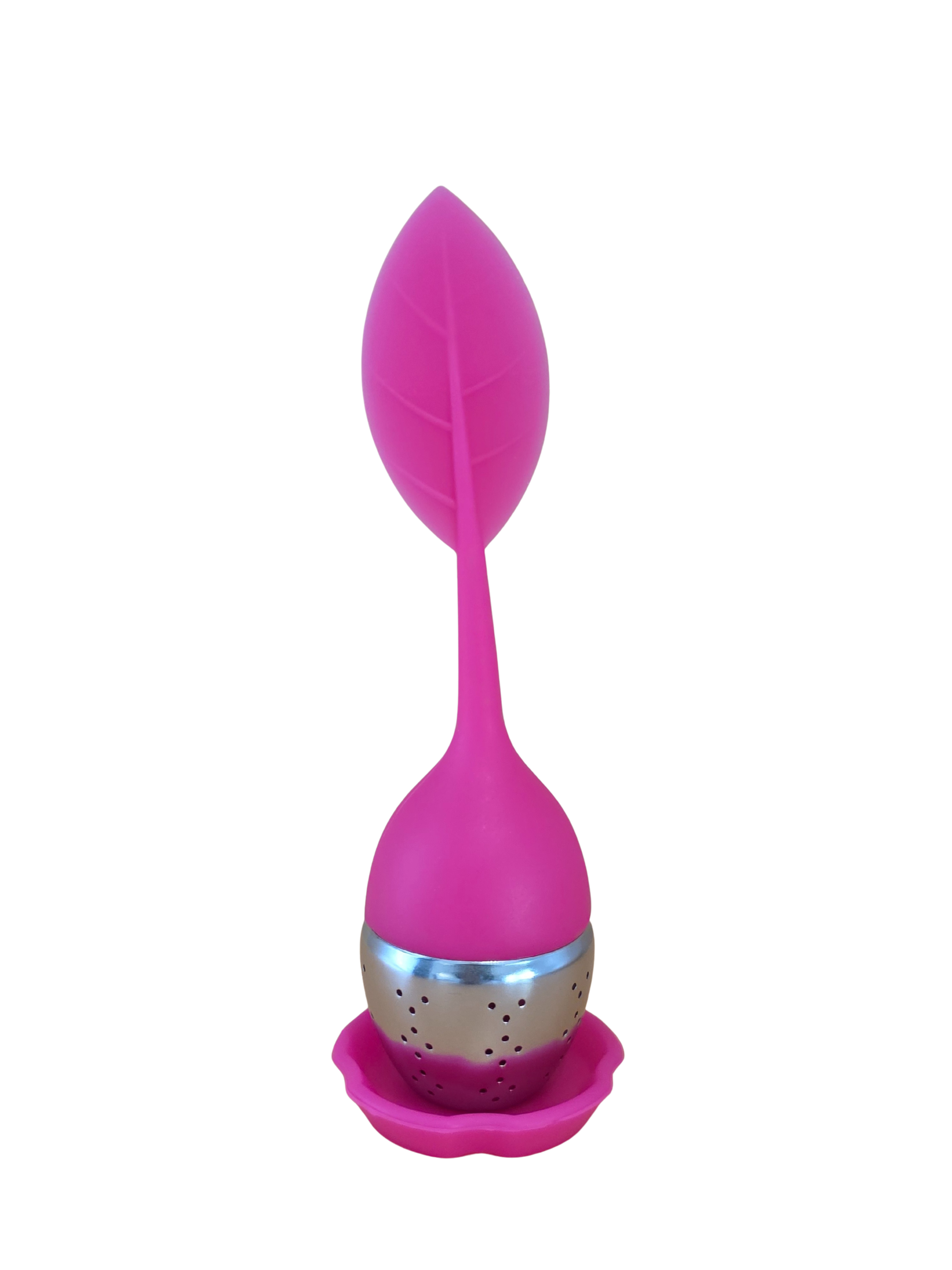 Naugh-Tea Brews Tea Leaf Infuser Pink 2