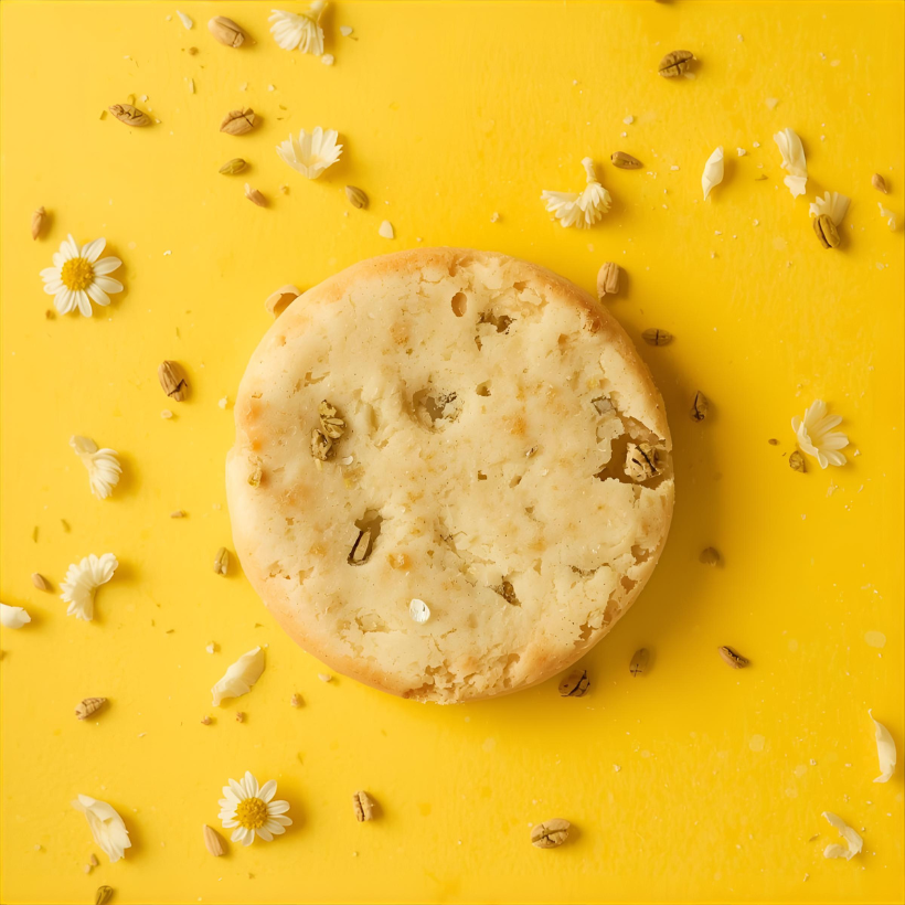 Naugh-Tea Brews Chamomile Lemonbalm Shortbread
