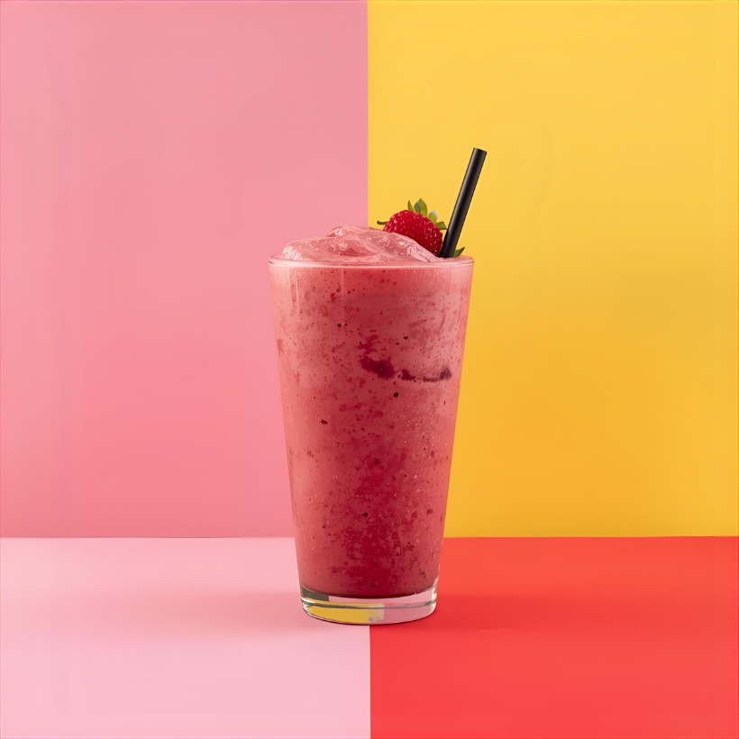 Naugh-Tea Brews Hibiscus Berry Frappe