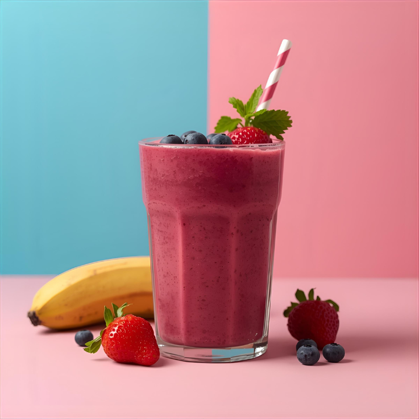 Naugh-Tea Brews Hibiscus Berry Smoothie