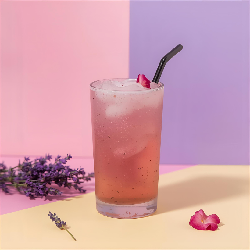 Naugh-Tea Brews Lavender Rose Frappe