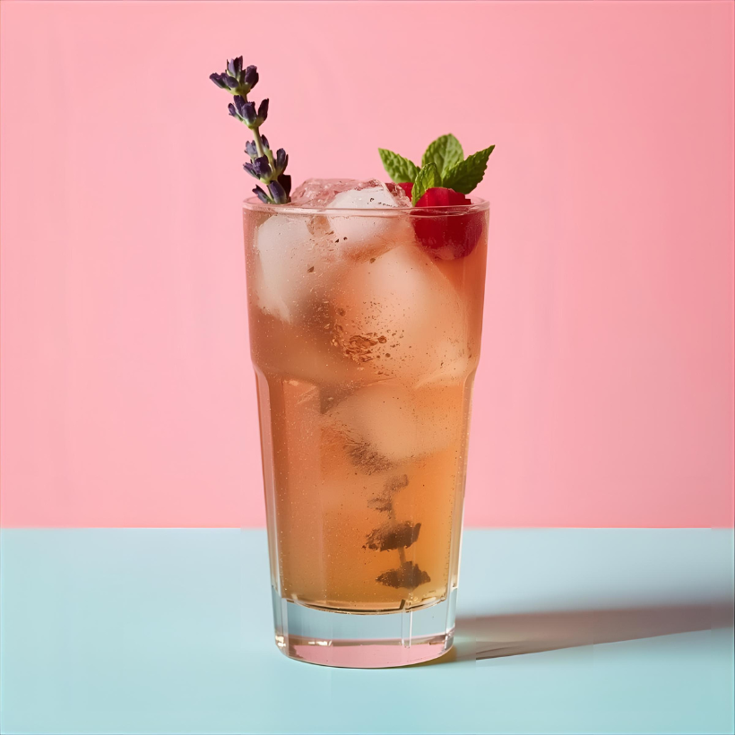 Lavender Rose Mocktail Fizz