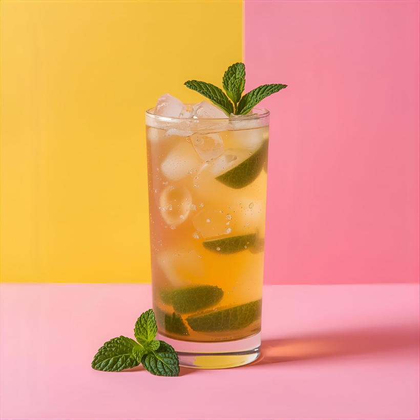 Naugh-tea Brews Peppermint Sparkling Mocktail