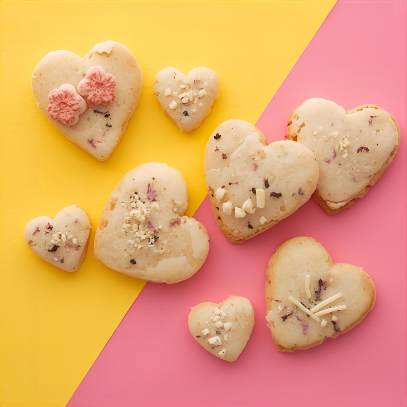 Naugh-Tea Brews Sweet Dreams Shortbread Hearts