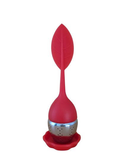 Naugh-Tea Brews Tea Leaf Infuser Red
